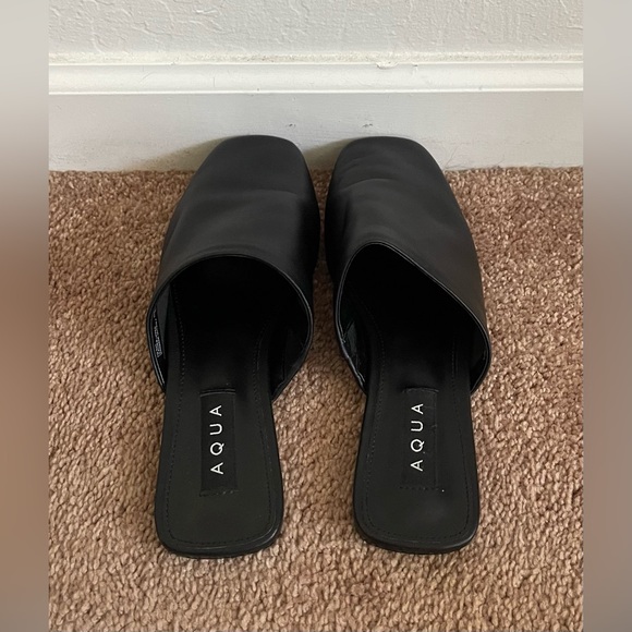 Aqua Black Closed Flats - Picture 3 of 5